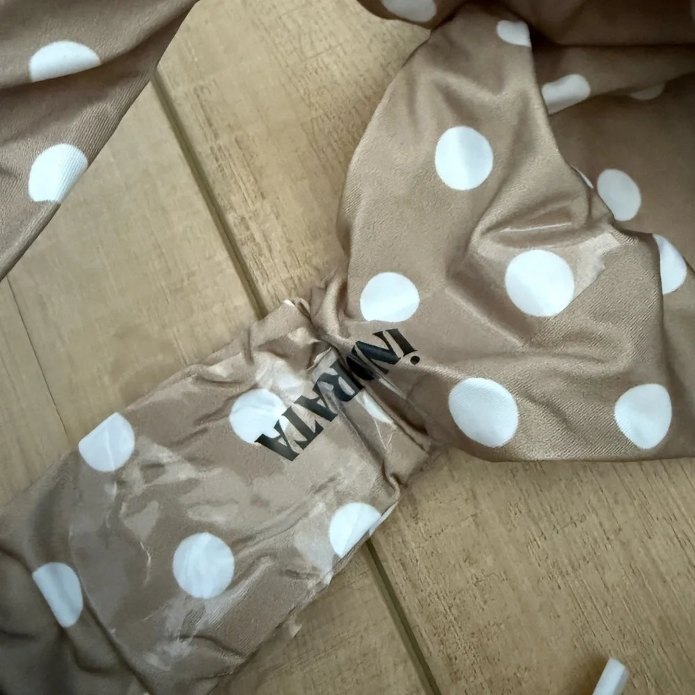 iNAMORATA Tan and White Bikini Bottom - Picture 5 of 5